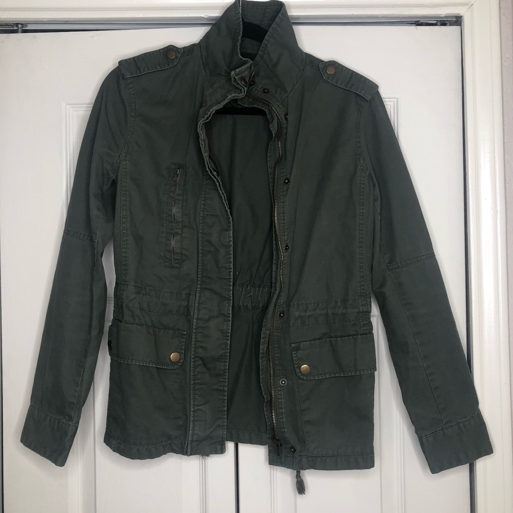 Army Green Cargo Jacket